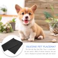 thumbnail image 2 of OUNONA Food Mat Non Slip Silicone Feeding Mat For Cats Leak Design Keeps Floors Clean Stylish And Durable, 2 of 8