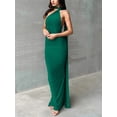 thumbnail image 4 of Mialoley Robe Longue pour Femmes, Sans Manches Col Halter Ajustée Robe Cocktail Robe d'Été pour Fête, 4 of 6