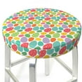 thumbnail image 3 of Susaid colorful easter eggs Print Elastic Bar Stool Cover Personalized Washable Stool Cover for Barbershop Home Bar Kitchen-12 inch, 3 of 7