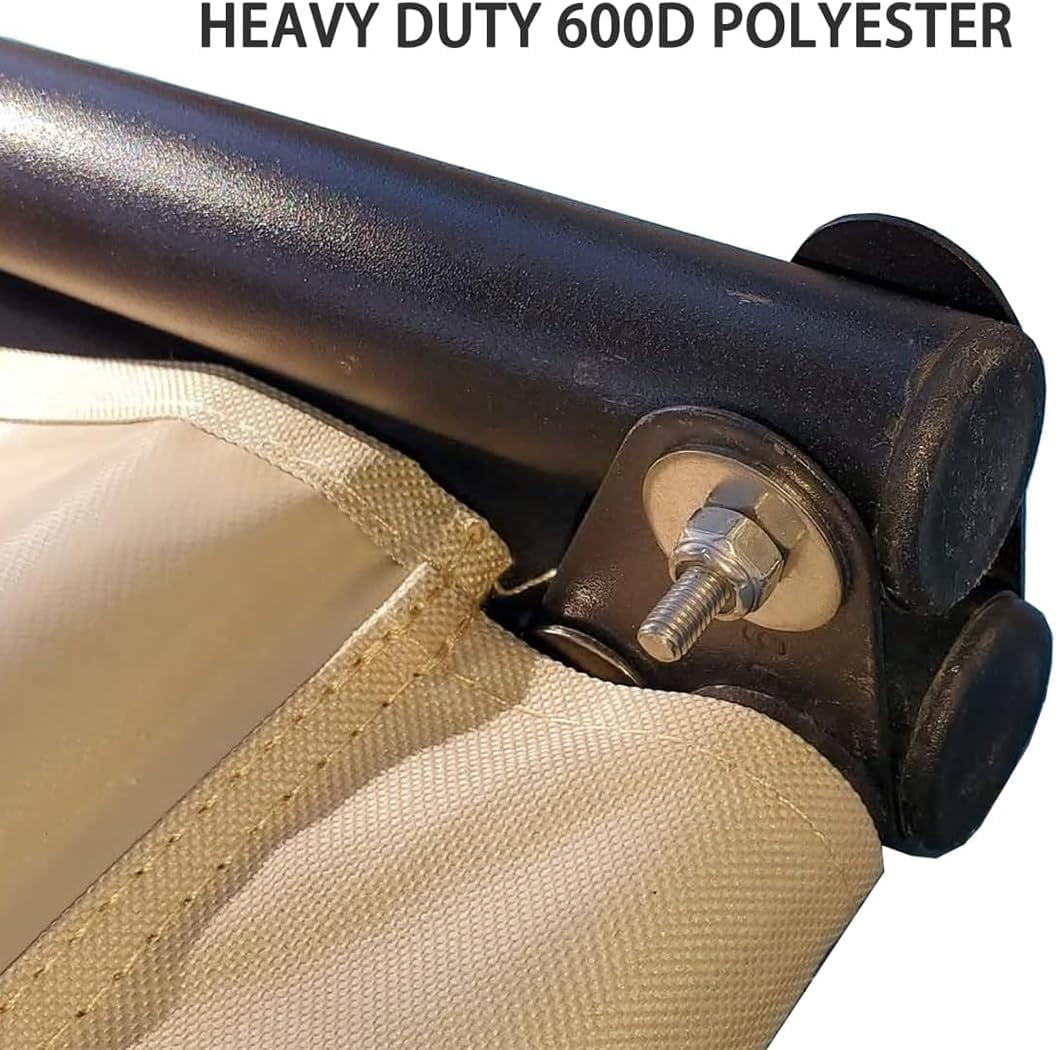 QIUYIDP J&C Patio Swing Seat Cover Replacement 600D Heavy Duty Swing Cushion Cover Outdoor Swing Seat Support Waterproof Fade Resistant for 3 Seater Durable Swing Covers for Frame (63x22x22in)