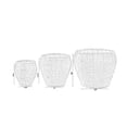 thumbnail image 4 of Vintiquewise QI003832.3 Panier Jardinière Rond Tissé avec Doublure en Plastique Étanche - Ensemble de 3, 4 of 6
