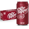 Dr Pepper Soda Pop, 12 fl oz, 12 Pack Cans