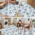 thumbnail image 5 of Blue Teal Coastal Area Rugs 4'x6', Washable Small Throw Rugs for Office Bathroom, Coral Starfish Seaside Summer Beach Indoor Outdoor Rug Non-Slip Low Pile Carpet Runner Reversible Floor Mats, 5 of 8