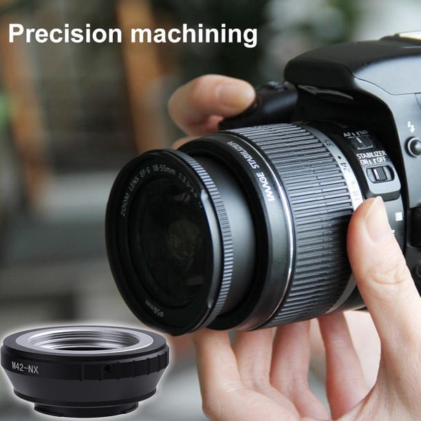 Lente de rosca M42-NX M42 a anillo adaptador de lente de cámara con montura NX para Samsung