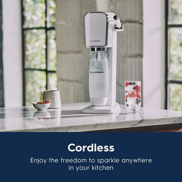 Sodastream Art (White) Sparkling Water Maker with CO2 and Sodastream Art (White) Sparkling Water Maker with CO2 and