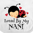 thumbnail image 4 of Inktastic Loved by My Nani Girls Baby Bib, 4 of 4