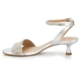 thumbnail image 4 of Ros Hommerson Leslie Women's Ankle Straps Sandals In White, 4 of 6