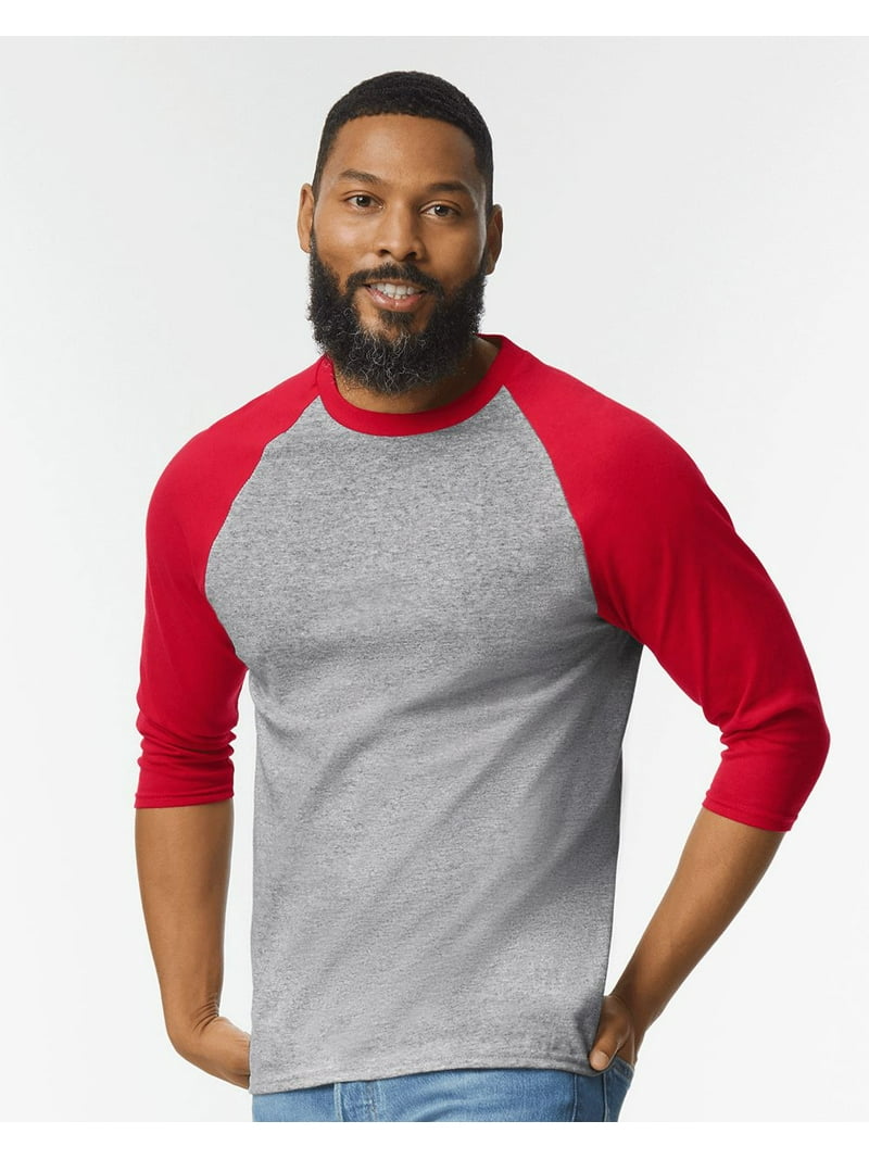 Gildan Heavy Cotton Unisex Raglan Three-Quarter Sleeve T-Shirt