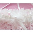 thumbnail image 5 of Wedding Garter for Bride Stretch Prom Garters Bridal Leg Garter Set, Milky White, 5 of 5