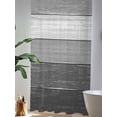 thumbnail image 4 of Sheer Curtains 108 Inches Long, Grey Ombre Semi Sheer Curtains Light Filtering Window Treatment, Farmhouse Vintage Wooden Grain Texture Privacy Voile Drapes for Living Room Bedroom 52x108 Inch, 4 of 7