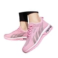 thumbnail image 2 of Women's Sneakers Breathable Mesh Running Shoes Fashion Lace Up Casual Sneakers Lightweight Comfortable Walking Athletic Shoes, 2 of 5