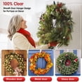thumbnail image 2 of POINTERTECK Crochets de Couronne pour Porte d'Entrée Crochet de Couronne Transparent sur la Porte 2 Pack Crochet de Porte Non Rayant pour Hall de Noël, 2 of 7
