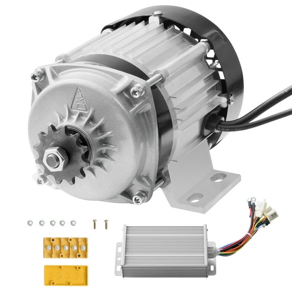 KFFKFF 500W Electric DC Brushless Motor Set - 48V 2700rpm Engine with Enhanced Speed Regulator for Go Karts, E-Bike, Motorcycle, Scooter