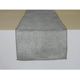 thumbnail image 2 of Faux Burlap Table Runner Solid Silver, 2 of 2