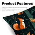 thumbnail image 2 of Squirrel Throw Pillows Set of 2 with Unique Patterns Covers - Available in 16x16, 18x18, and 20x20 Inches for Various Occasions - Includes Throw Pillow Inserts, 2 of 6
