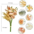 thumbnail image 2 of Burgundy Fake Flowers Artificial Chrysanthemum Ball Silk Flowers Silk Flowers 11" for Mother's Day Easter Home Kitchen Wedding Decorations, 2 of 5