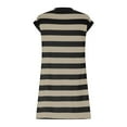 thumbnail image 6 of Women's Stripe Knit Dress, Long Sleeve Casual Dress with Round Neck, Comfortable Stretchy Fabric for Daily Wear, 6 of 7