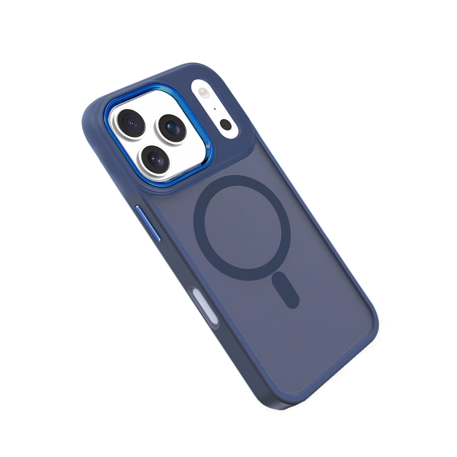 Matte Finish Magnetic Charging Case for iPhone 17 Pro Max - Navy Blue