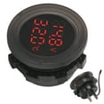 thumbnail image 3 of Car Temperature , Waterproof Design High Grade Texture Simple Installation Car Battery Voltmeter Low Power Consumption  For Car, 3 of 8
