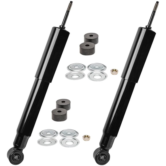 Detroit Axle - 2pc Front Shock Absorbers Replacement for 99-04 Chevy GMC Silverado Sierra 2500, 01-10 Silverado Sierra 2500 HD, Silverado Sierra 1500HD 3500 HD, Avalanche Suburban Yukon XL 2500
