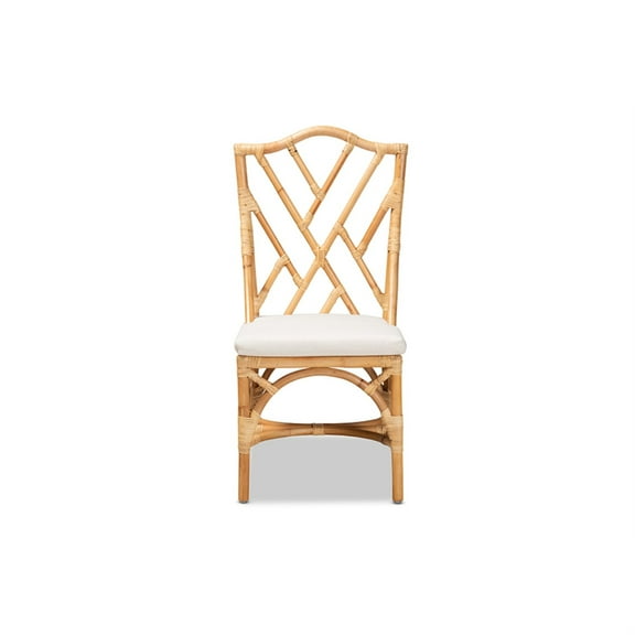 Baxton Studio Sonia Modern and Contemporary Natural Finished Rattan Chair