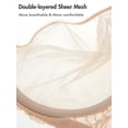 thumbnail image 4 of DELIMIRA Women's Sheer Mesh Bra See Through Plus Size Sexy Full Coverage Underwire Unlined Bras, 4 of 6