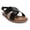 Black, variant on Women’s Criss Cross Backstrap Sandals – Comfortable Flat Summer Sandals for Everyday Wear