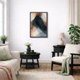 thumbnail image 3 of Framed Canvas Print Blue Abstract Wall Art Modern Decorative for Living Room Bedroom - 16"x24" BLACK, 3 of 8