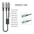 thumbnail image 5 of Professional 3Pin Y Splitter Cable, Double Female to Male Microphones Connectors, Balanced Music Adapter, 5 of 12