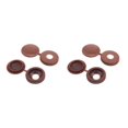 thumbnail image 4 of Ounissouiy Paquete de 100 unidades de conexiones elásticas con tapa decorativa de tornillo, cubierta protectora de tornillo conveniente para café 2Conjunto, 4 of 6