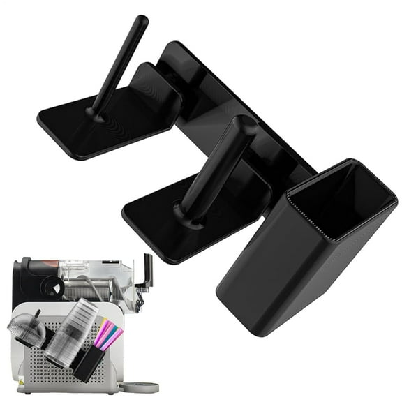 LKXGBMY 3-in-1 Cup Organizer Side-Mounted Holder for Cups, Lids & Straws - Accessories for Slush Machine Accessories