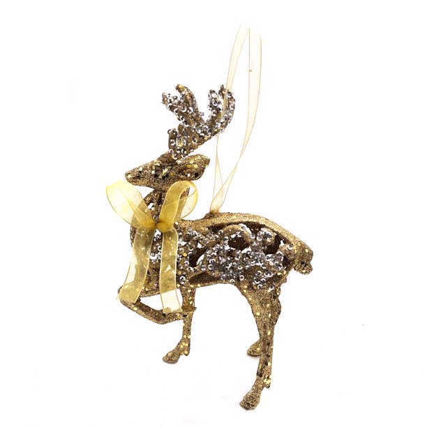 Holiday Time Gold Deer ornament  Walmart.com  Walmart.com
