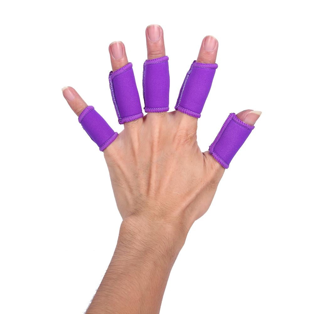 LYUMO 5pcs Finger Protector Sleeve Support Sports Finger Splint Guard