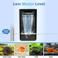 thumbnail image 4 of 222GPH 10W Turtle Tank Filter Aquarium Filter Power Adjustable 10-40 Gal. Small Internal Filter 3-Stage Waterfall Bio-Filtration Quiet Low Water Level for Freshwater Saltwater Fish Tank Easy to Clean, 4 of 8