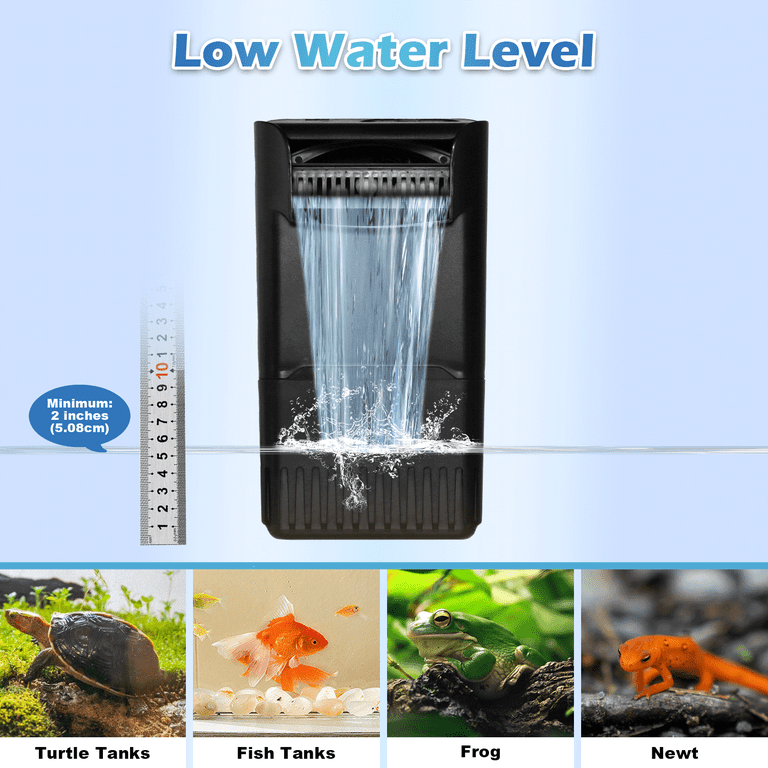 Internal Turtle Tank Filter with Bio-Balls, 222 GPH photo 3