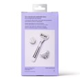 thumbnail image 3 of Flamingo Women's 5-Blade Razor - 1 Razor Handle and 2 Razor Blade Refills, Polished Chrome, 3 of 7