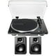 thumbnail image 1 of Tocadiscos Audio-Technica AT-LP70XBT-BS con altavoces AT-SP3X, 1 of 9