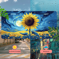 thumbnail image 5 of 1 Pcs 2D Flat License Plate Covers & Frames, Sunflower under Starry Night For Decorative Front, Waterproof For Decoration Aluminum License Plate Covers & Frames Cover For Men Women, 12" X 6", 5 of 7
