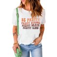 thumbnail image 4 of ABPHQTO Camiseta estampada negra de manga corta This Is My Hiking Shirt para mujer, 4 of 5