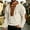 c02Beige, variant on Western Retro Elbow Patch Sweatshirts for Men Long Sleeve Lace Up Stand Collar Henley Pullover Casual Shirts Red XXXL