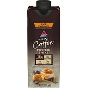 Atkins Protein Shake, Iced Coffee Café Caramel, Keto Friendly, 15g Protein, Caffeinated, 4 Count