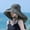Army Green, variant on Hat Lady Sun Sun Visor Lady Wide Brim Hat Hat Spring And Summer Sun Chin Strap Bow Small Face Effect Sun Travel Outd Hats for Women Large Head Hat with Drawstring Leopard Foldable Bow Visors Bag for