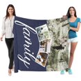 thumbnail image 3 of Love Hapiness Custom Blanket with 15 Photos Personalized Picture Blankets Customized Gifts for Girfriend for Valentiens, 60x80 inch Blankets, 3 of 5