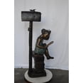 thumbnail image 4 of Mailbox - Girl sitting on books and reading -  Size: 26"L x 22"W x 53"H., 4 of 10