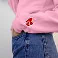 thumbnail image 6 of Mama Sweatshirts for Women Heart Long Sleeve crew neck oversized Shirts Pullover Mothers Day Tops (2XL, Pink), 6 of 7