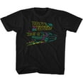 thumbnail image 1 of Retour vers le Futur T-Shirt Jeunesse Noir Néon Futur, 1 of 2