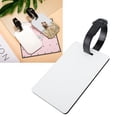 thumbnail image 3 of Sublimation Luggage Tags, DIY Heat Transfer PU Leather Blank Name Tag Label for Suitcase Travel Business ID Card, 3 of 8