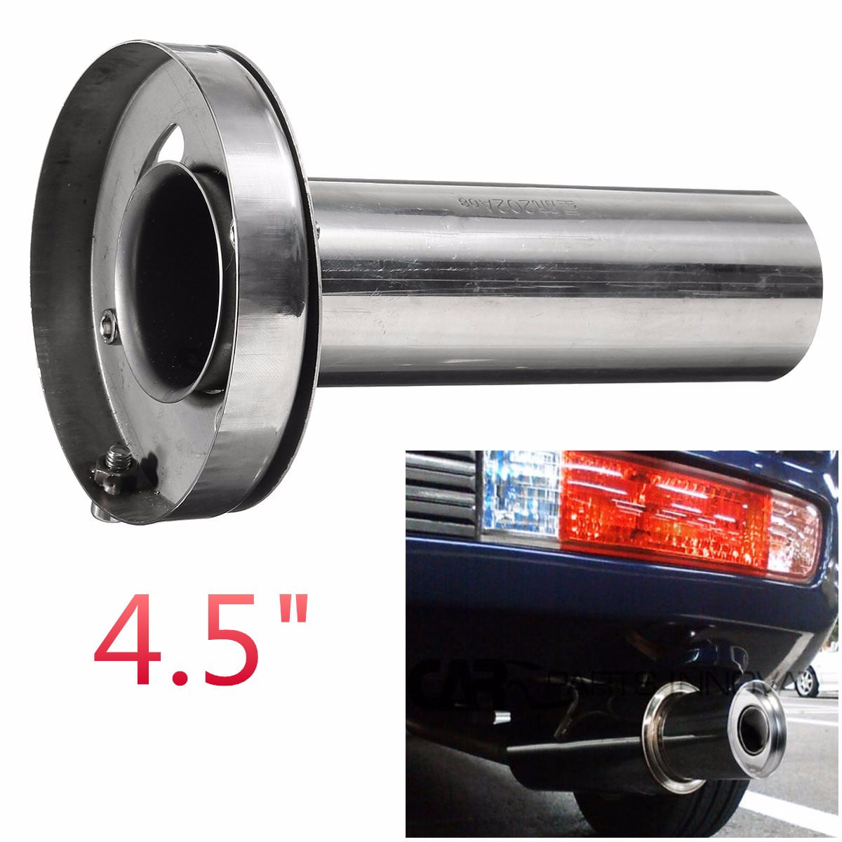 3.5 inches Car Modification Accessories Universal Stainless Steel Removable Muffler Silencer for Muffler Car Muffler Car Exhaust Muffler Universal Silencer Removable Silencer Muffler