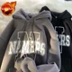 thumbnail image 3 of Sudaderas para hombre, ropa para hombre, sudaderas con capucha de algodón estéticas blancas con estampado de letras, novedad y estilo de otoño, precio bajo, 3 of 5