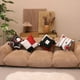 thumbnail image 2 of Juego de 4 fundas de almohada geométricas abstractas modernas, blancas, negras y rojas, fundas de almohada decorativas cuadradas de 18x18 pulgadas, 2 of 4